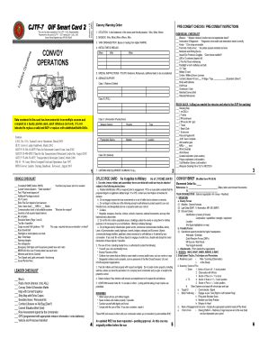 us army convoy smart card|army convoy operations smart card.